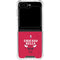 NBA Chicago Bulls Red Distressed Galaxy Z Flip6 Clear Case